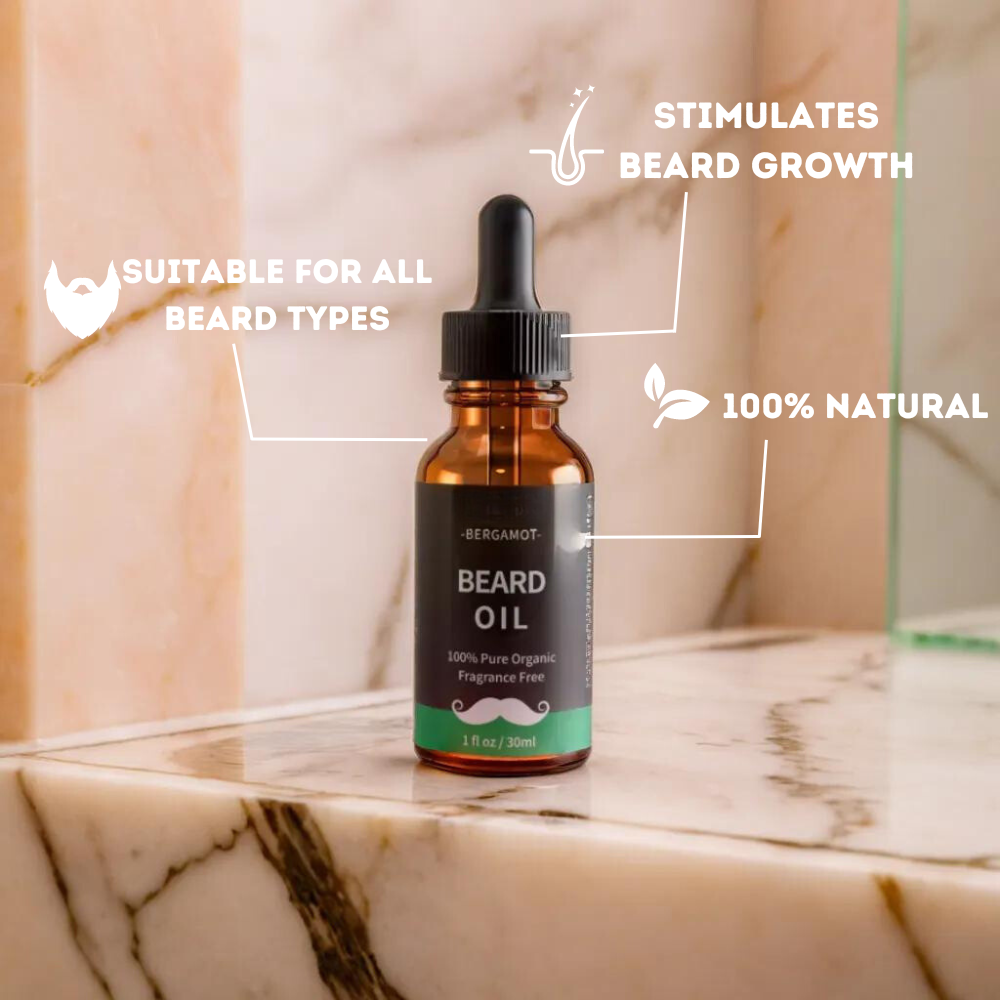 Beard Growth Oil ~ Stimulates beard growth for a masculine beard